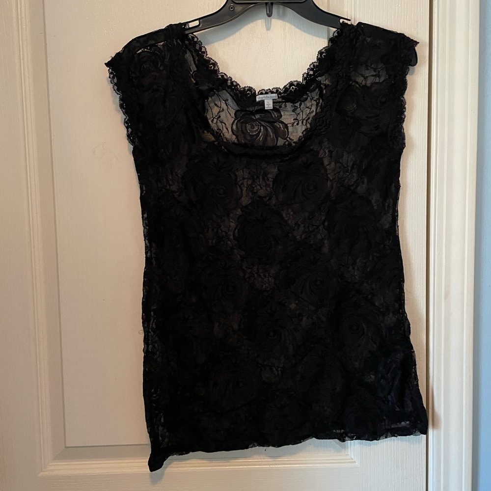 Black lace shirt